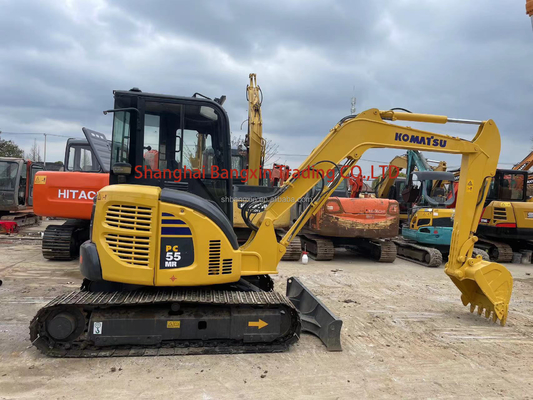 90% Komatsu Gebrauchtbagger kostenlos Versand 5 Tonnen Hydraulische Crawler Mini-Maschine PC55MR