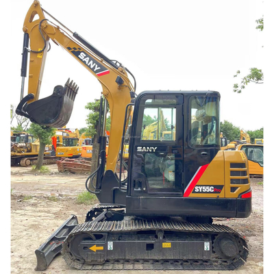 5.5TON Betriebsgewicht Sany SY55C Baggermaschine für eine hervorragende Arbeitsleistung