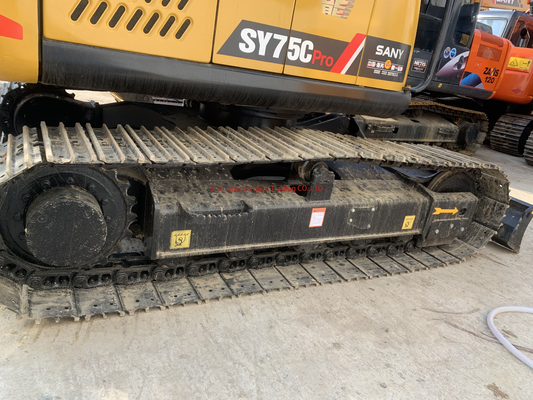Weltweit verwendete Sany SY75 Crawler Bagger mit Original-Hydraulikventil