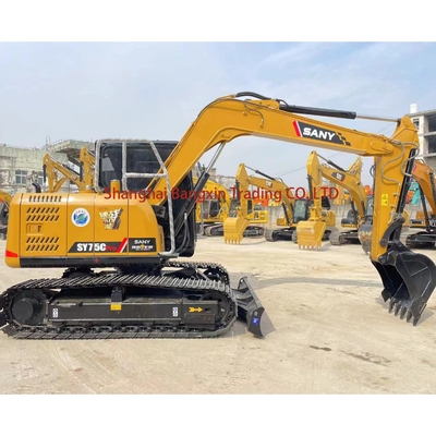 Gebrauchtes Sany SY75 Minibagger mit Katzenmotor und Original-Hydraulikpumpe in gutem Zustand