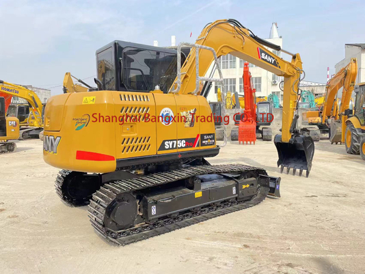 Gebrauchtes Sany SY75 Minibagger mit Katzenmotor und Original-Hydraulikpumpe in gutem Zustand