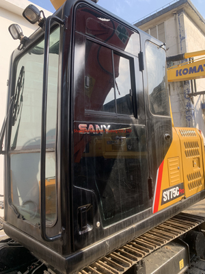 40 kw Sany SY75 Gebraucht-Crawler Bagger fast und bereit für den schnellen Kauf
