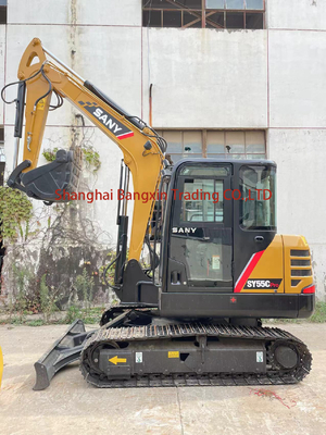 Global Sany SY55C Bagger mit beweglichen Blatt-Crawler-Lader