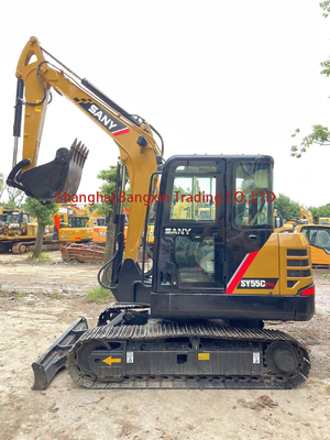 Global Sany SY55C Bagger mit beweglichen Blatt-Crawler-Lader