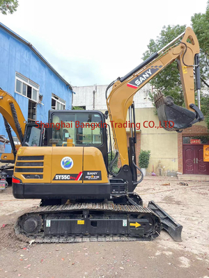 Global Sany SY55C Bagger mit beweglichen Blatt-Crawler-Lader