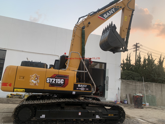 Globaler Gebrauchtbagger Sany SY215 Maschinen 21 Tonnen mit Original-Hydraulikzylinder
