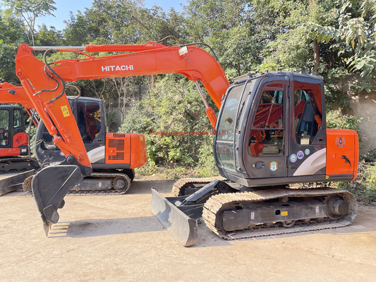 Gutes Zustand Gebraucht Hitachi ZX70 7 Tonnen Mini Bagger mit kostenlosem Versand im Jahr 2023