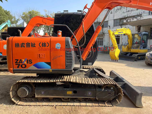 Gutes Zustand Gebraucht Hitachi ZX70 7 Tonnen Mini Bagger mit kostenlosem Versand im Jahr 2023