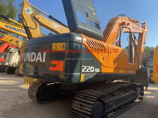 22000 KG Maschinengewicht Gebraucht Hyundai R220-9S Bagger Second Hand Cummins Motor