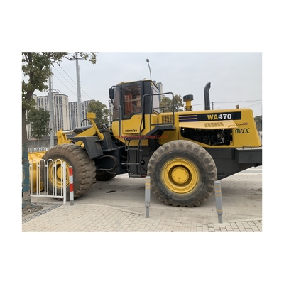 Komatsu WA470 gebrauchte Radlader Lieferzeit 7 Tage starke Leistung und hydraulische Stabilität