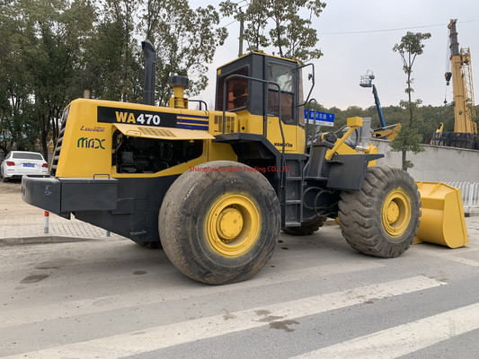 Komatsu WA470 gebrauchte Radlader Lieferzeit 7 Tage starke Leistung und hydraulische Stabilität