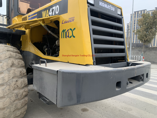 Komatsu WA470 gebrauchte Radlader Lieferzeit 7 Tage starke Leistung und hydraulische Stabilität